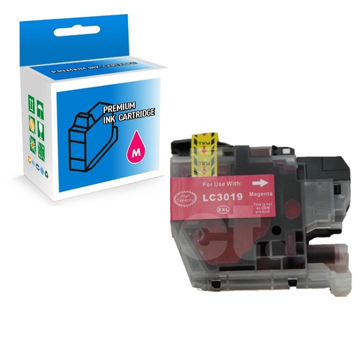 [164100314198] Brother LC3019XXL Compatible Magenta Extra High Yield Ink Cartridge -1 Pack