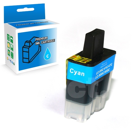 [164100216317] Brother LC41 Compatible Cyan Standard Yield Ink Cartridge -1 Pack