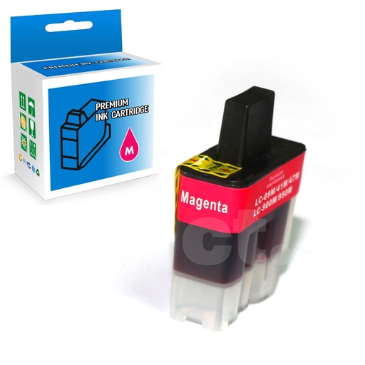 [164100316321] Brother LC41 Compatible Magenta Standard Yield Ink Cartridge -1 Pack