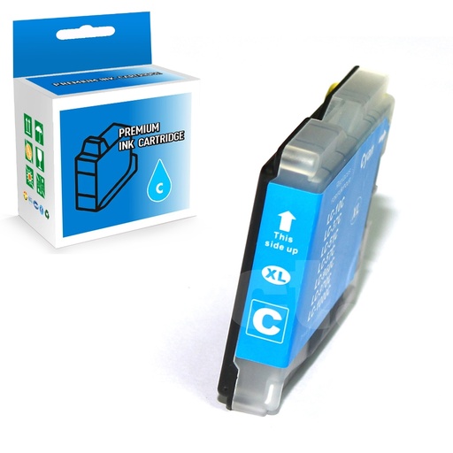 [164100214221] Brother LC51XL Compatible Cyan High Yield Ink Cartridge -1 Pack