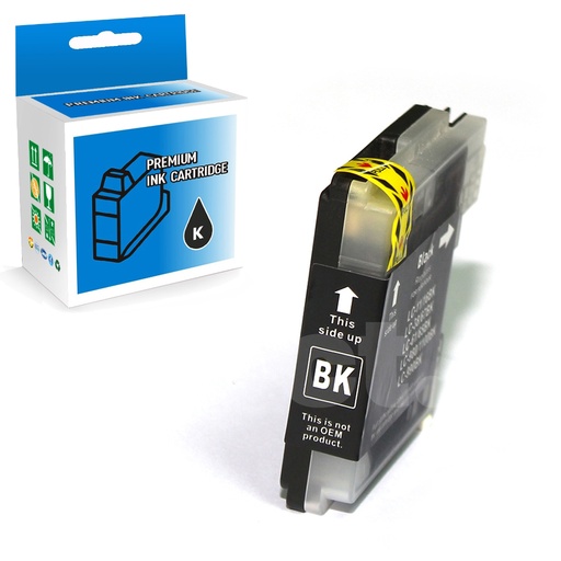 [164100114255] Brother LC61 Compatible Black Standard Yield Ink Cartridge -1 Pack