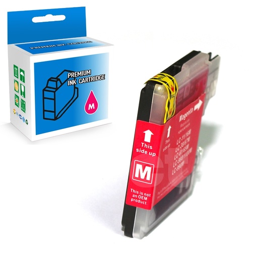 [164100314273] Brother LC61 Compatible Magenta Standard Yield Ink Cartridge -1 Pack