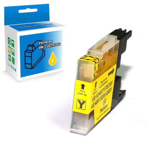 [164100414324] Brother LC71 Compatible Yellow Standard Yield Ink Cartridge -1 Pack