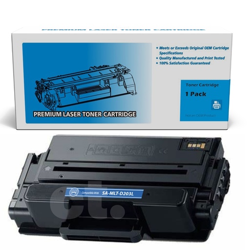 [162220113257] Samsung MLT-D203L MLTD203L Compatible Black High Yield Toner Cartridge -1 Pack