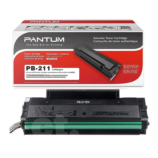 [162480119327] Pantum PB-211 PB-210 PB211 PB210 Original Genuine Black High Yield Toner Cartridge -1 Pack