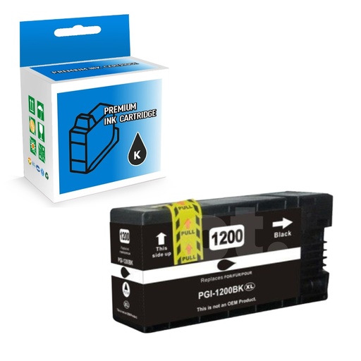 [164110114634] Canon PGI-1200XL 9183B001 Compatible Black High Yield Ink Cartridge -1 Pack
