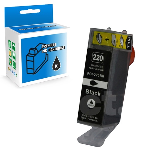 [164110114672] Canon PGI-220 2945B001 Compatible Black Standard Yield Ink Cartridge -1 Pack