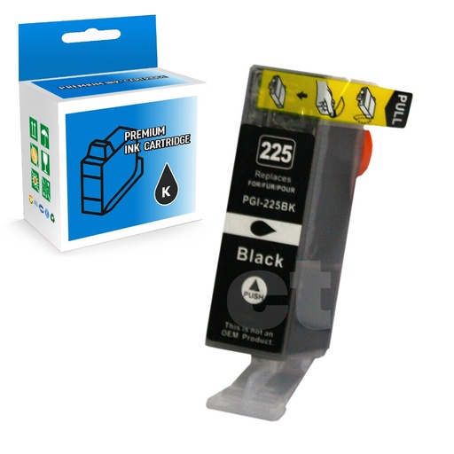 [164110114399] Canon PGI-225 4530B001AA Compatible Black Standard Yield Ink Cartridge -1 Pack