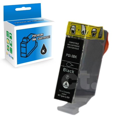 [164110114689] Canon PGI-5 0628B002 Compatible Black Standard Yield Ink Cartridge -1 Pack