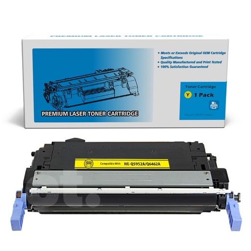 [162140412133] HP Q5952A 643A Q6462A Remanufactured Yellow Standard Yield Toner Cartridge -1 Pack