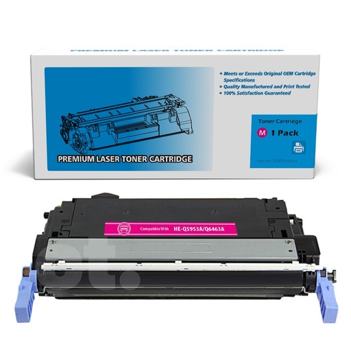 [162140312143] HP Q5953A 643A Q6463A Remanufactured Magenta Standard Yield Toner Cartridge -1 Pack