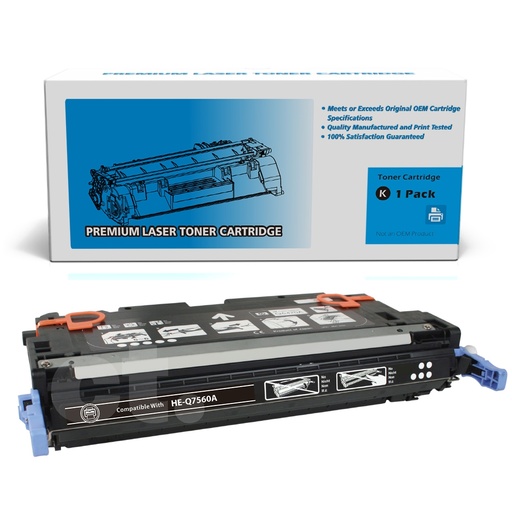 [162140112286] HP Q7560A 314A Remanufactured Black Standard Yield Toner Cartridge -1 Pack