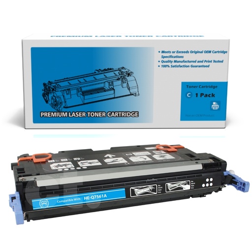 [162140212290] HP Q7561A 314A Remanufactured Cyan Standard Yield Toner Cartridge -1 Pack