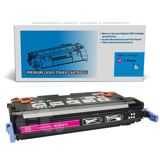 [162140312310] HP Q7563A 314A Remanufactured Magenta Standard Yield Toner Cartridge -1 Pack