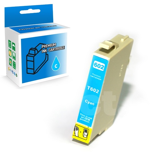 [164130214703] Epson T060220 60 Compatible Cyan Standard Yield Ink Cartridge -1 Pack