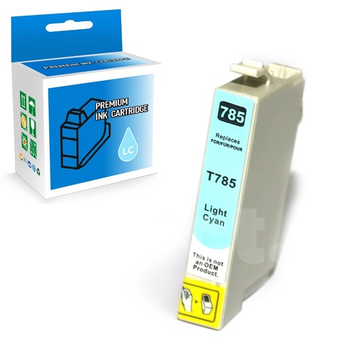 [164130914818] Epson T078520 78 Compatible Light Cyan Standard Yield Ink Cartridge -1 Pack