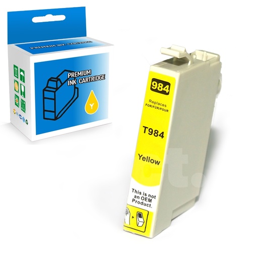 [164130416886] Epson T098 Compatible Yellow Standard Yield Ink Cartridge -1 Pack