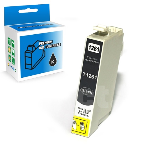 [164130114935] Epson T126120 126 Compatible Black Standard Yield Ink Cartridge -1 Pack