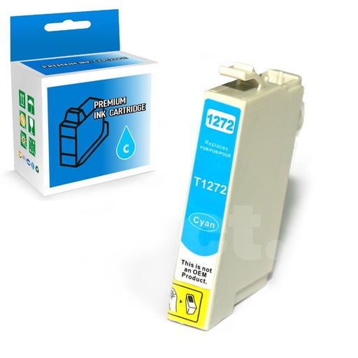 [164130216929] Epson T127XL Compatible Cyan High Yield Ink Cartridge -1 Pack