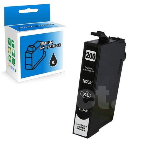 [164130114973] Epson T200XL120 200 XL Compatible Black High Yield Ink Cartridge -1 Pack