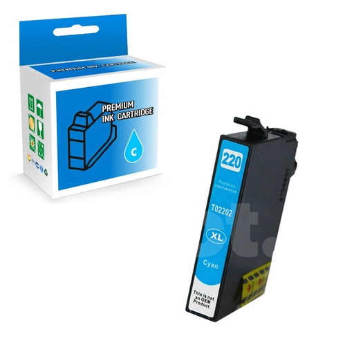 [164130216967] Epson T202XL (T202XL220) Compatible Cyan High Yield Ink Cartridge -1 Pack