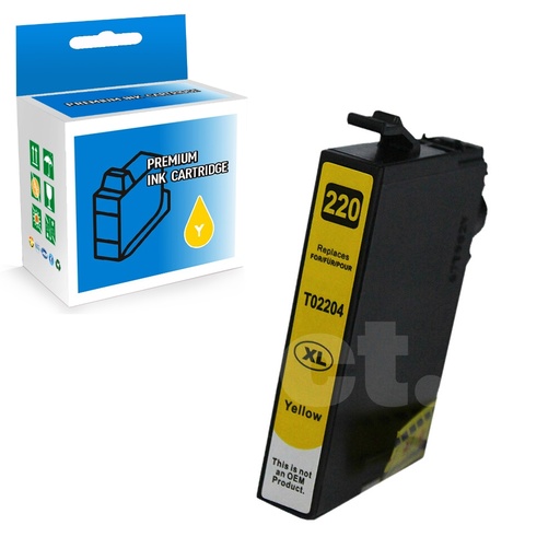[164130415049] Epson T220XL420 220 XL Compatible Yellow High Yield Ink Cartridge -1 Pack