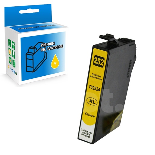 [164130415087] Epson T252XL420 252 XL Compatible Yellow High Yield Ink Cartridge -1 Pack