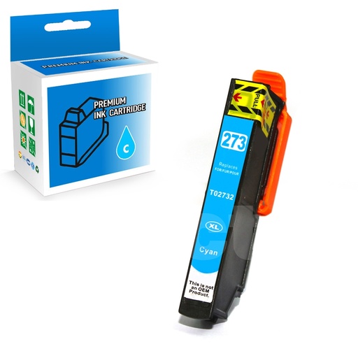 [164130215113] Epson T273XL220 273 XL Compatible Cyan High Yield Ink Cartridge -1 Pack