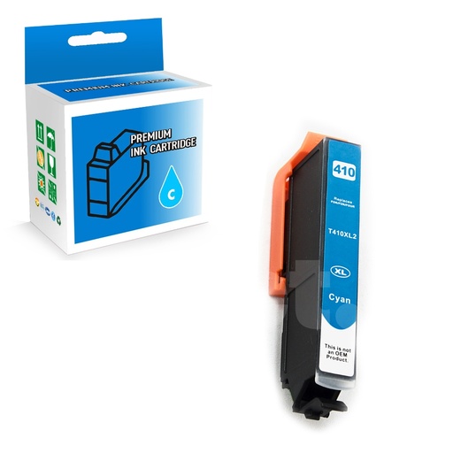 [164130215168] Epson T410XL220 410 XL Compatible Cyan High Yield Ink Cartridge -1 Pack