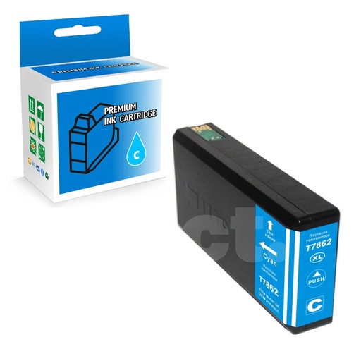 [164130215243] Epson T786XL220 786 XL Compatible Cyan High Yield Ink Cartridge -1 Pack
