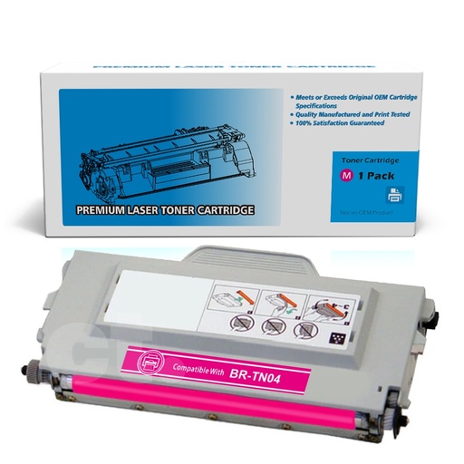 [162100310035] Brother TN-04 TN04 Remanufactured Magenta Standard Yield Toner Cartridge -1 Pack