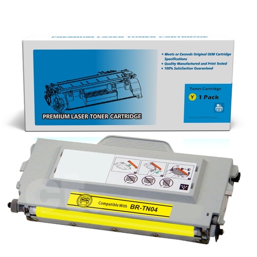 [162100410049] Brother TN-04 TN04 Remanufactured Yellow Standard Yield Toner Cartridge -1 Pack