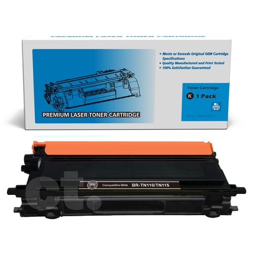 [162100110062] Brother TN-115 TN115 Remanufactured Black Standard Yield Toner Cartridge -1 Pack
