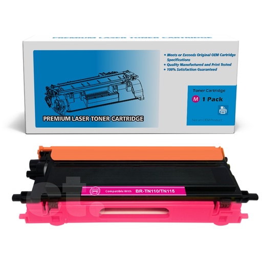 [162100310080] Brother TN-115 TN115 Remanufactured Magenta Standard Yield Toner Cartridge -1 Pack