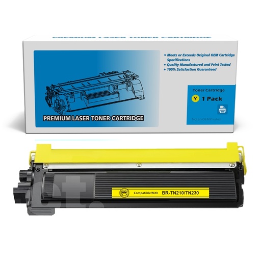[162100410131] Brother TN-210 TN210 TN230 Compatible Yellow Standard Yield Toner Cartridge -1 Pack