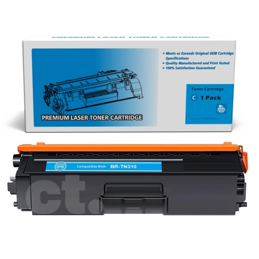 [162100210236] Brother TN-310 TN310 Compatible Cyan Standard Yield Toner Cartridge -1 Pack