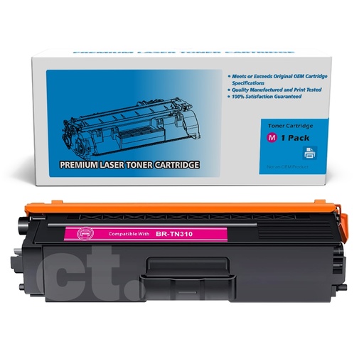 [162100310240] Brother TN-310 TN310 Compatible Magenta Standard Yield Toner Cartridge -1 Pack