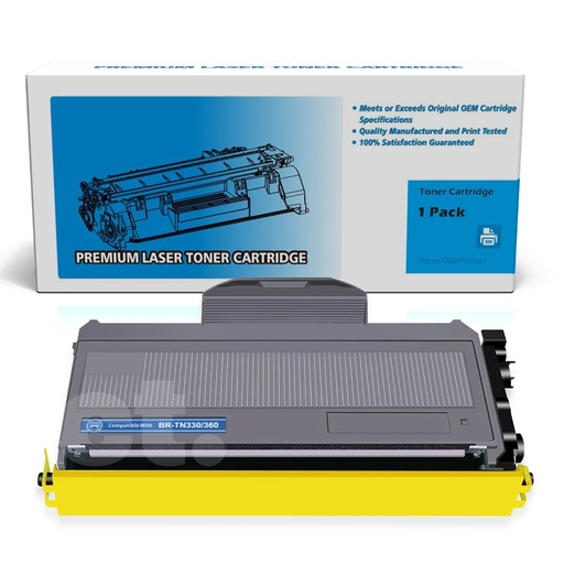 [162100110314] Brother TN-360 TN360 Compatible Black High Yield Toner Cartridge -1 Pack