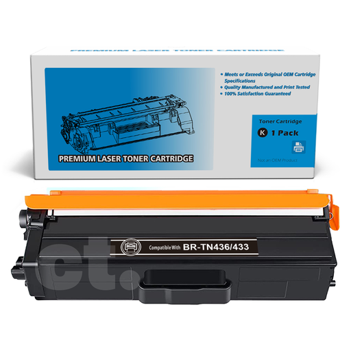[162100110369] Brother TN-436 TN436 TN-433 TN433 Compatible Black Extra High Yield Toner Cartridge -1 Pack