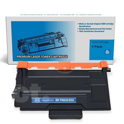 [162100110468] Brother TN-850 TN850 Compatible Black High Yield Toner Cartridge -1 Pack