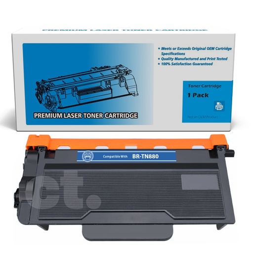 [162100110475] Brother TN-880 TN880 Compatible Black Extra High Yield Toner Cartridge -1 Pack
