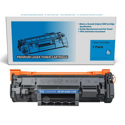 [162140123763] HP W1340A 134A Compatible Black Standard Yield Toner Cartridge - 1 Pack