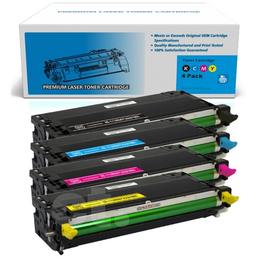 [162250524535] Xerox 113R00726 113R00723 1113R00724 113R00725 (6180) Combo Remanufactured BK/C/M/Y Toner Cartridge High Yield  - 4 Pack