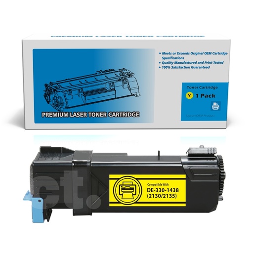[162120410739] Dell 330-1438 T108C DE2130 Compatible Yellow Toner Cartridge Standard Yield  - 1 Pack