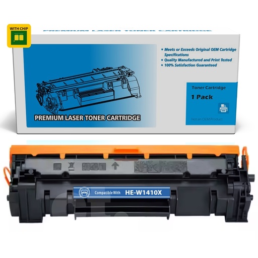 [162140125613] [With Chip] HP W1410X 141X  Compatible Black High Yield Toner Cartridge - 1 Pack