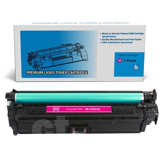 [162140325662] HP CE343A 651A Remanufactured Magenta Standard Yield Toner Cartridge -1 Pack