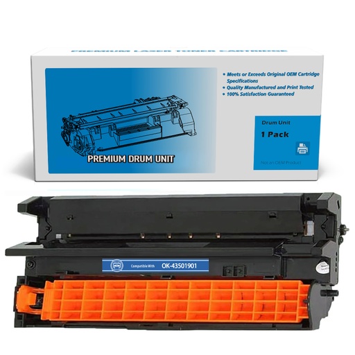[162190126165] OKI 43501901 (B4400/B4600) Compatible Black Standard Yield Drum Imaging Unit -1 Pack