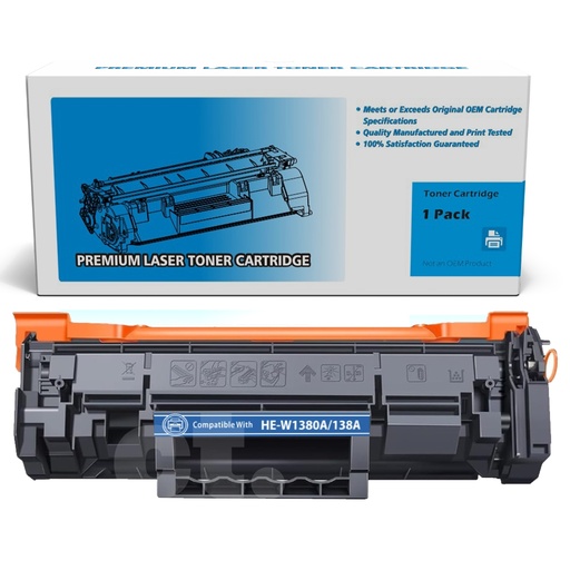[162140126528] HP W1380A 138A Compatible Black Standard Yield Toner Cartridge - 1 Pack