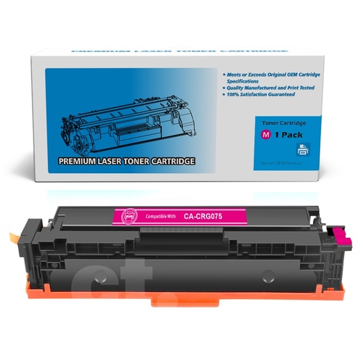 [162110326712] [With Chip] Canon CRG075 CRG 075 Compatible Magenta Toner Cartridge Standard Yield  - 1 Pack