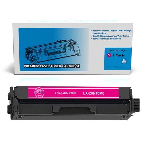 [162180326995] Lexmark 20N10M0 Remanufactured Magenta Toner Cartridge Standard Yield  - 1 Pack